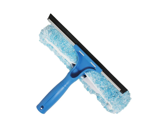 10 in. Microfiber Combi-Squeegee Scrubber Connect and Clean Locking System