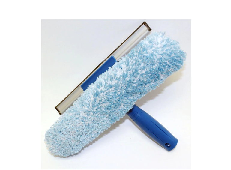 10 in. Microfiber Combi-Squeegee Scrubber Connect and Clean Locking System