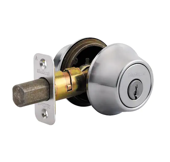 Security Double-Cylinder Deadbolt Satin Chrome