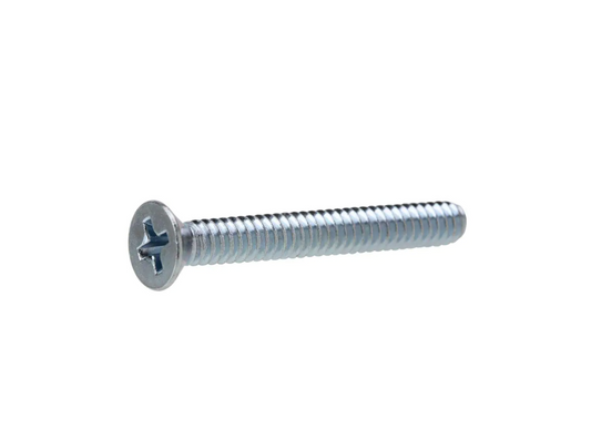 1/4 in.-20 x 2 in. Phillips Flat Head Zinc Plated Machine Screw (3-Pack)