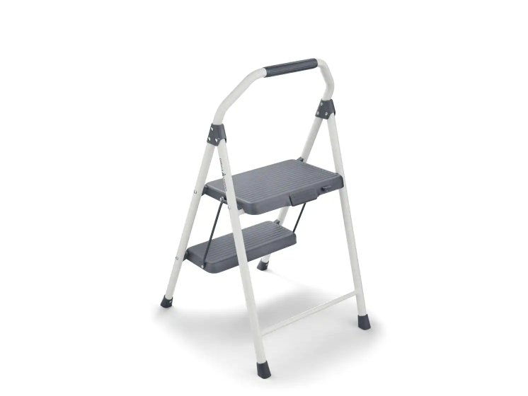 2-Step Compact Steel Stool, 225 lbs. Capacity