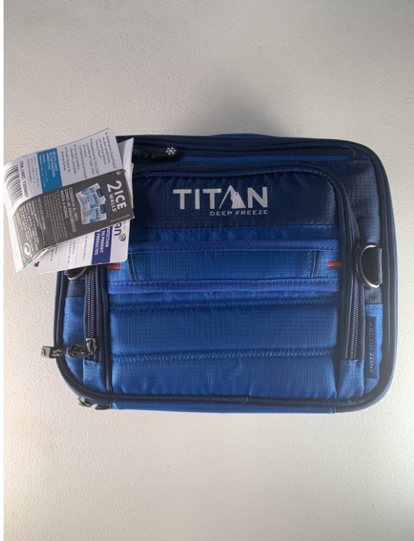 Titan Deep Freeze Expandable Lunch Box Blue