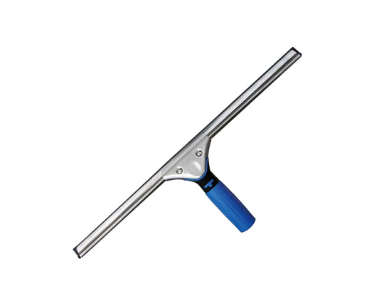 18 in. Stainless Steel Window Squeegee with Ergonomic Overmold Grip Connect and Clean Locking System