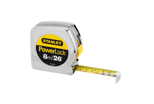 PowerLock 8m/26 ft. x 1 in. Tape Measure (Metric/English Scale)