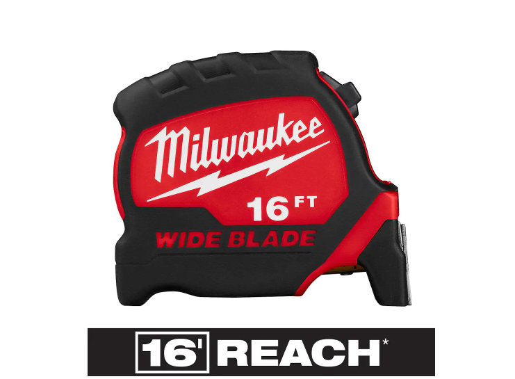 16 ft. x 1-5/16 in. Wide Blade Tape Measure with 16 ft. Reach