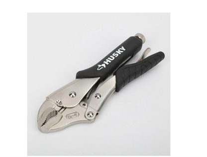 10 in. Curved Jaw Locking Pliers with Rubber Grip