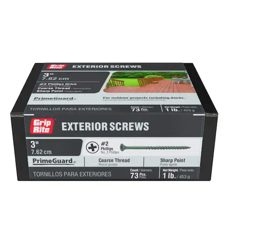 3" Exterior Screws  73 Pcs