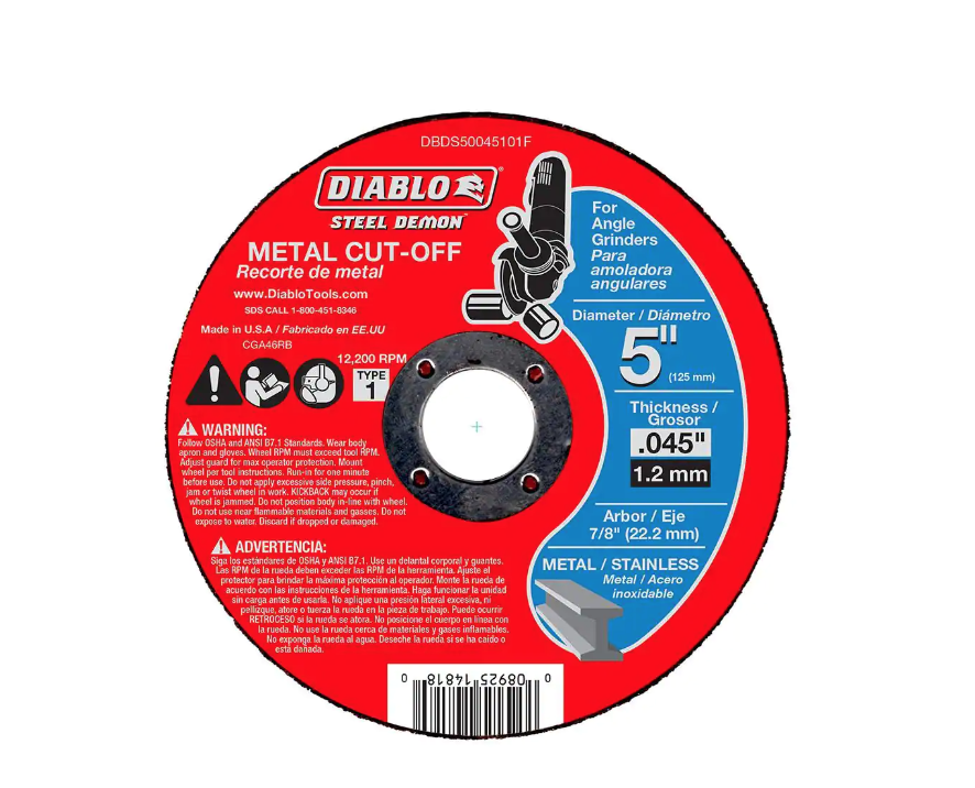 Steel Demon 5 in. x 0.045 in. x 7/8 in. Metal Cut Off Type 1