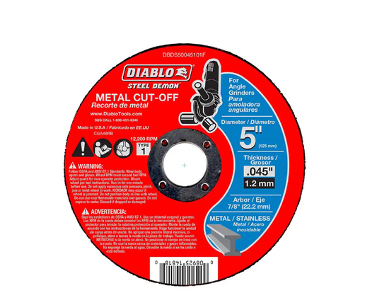 Steel Demon 5 in. x 0.045 in. x 7/8 in. Metal Cut Off Type 1