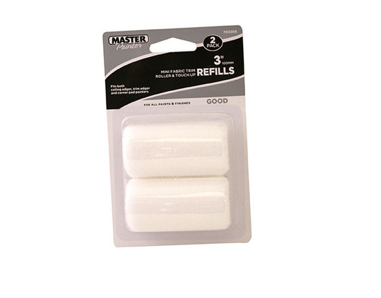 Trim Paint Roller Refill, 3-In. 2-Pk.