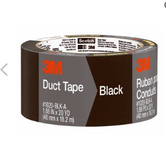 1.88-In. x 20-Yd.Duct Tape Black