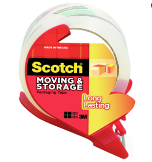 1.88-In. x 38.2-Yds. Long Lasting Moving Tape Clear