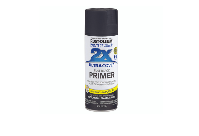 Painter's Touch 2X Spray Primer Flat Black 12-oz.