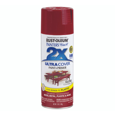 Painter's Touch 2X Spray Paint Gloss Colonial Red 12-oz.