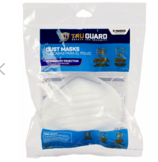 Non-Toxic Dust Masks, 5-Pk.