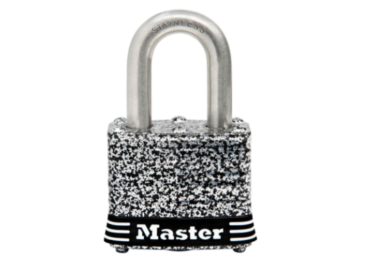 Weatherproof Laminated Keyed Padlock Stainless Steel 1.5-In.