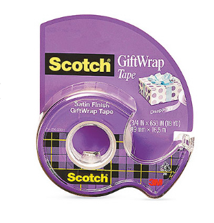 Scotch 3/4 x 650-In. Satin Gift Tape