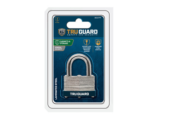 TruGuard Keyed Padlock Warded Steel  1.75-In.