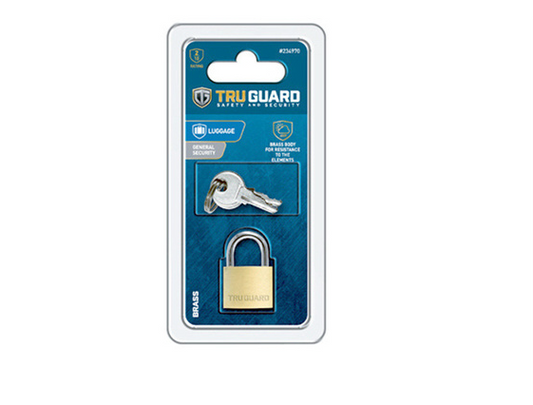 TruGuard Keyed Padlock Solid Brass  3/4-In.