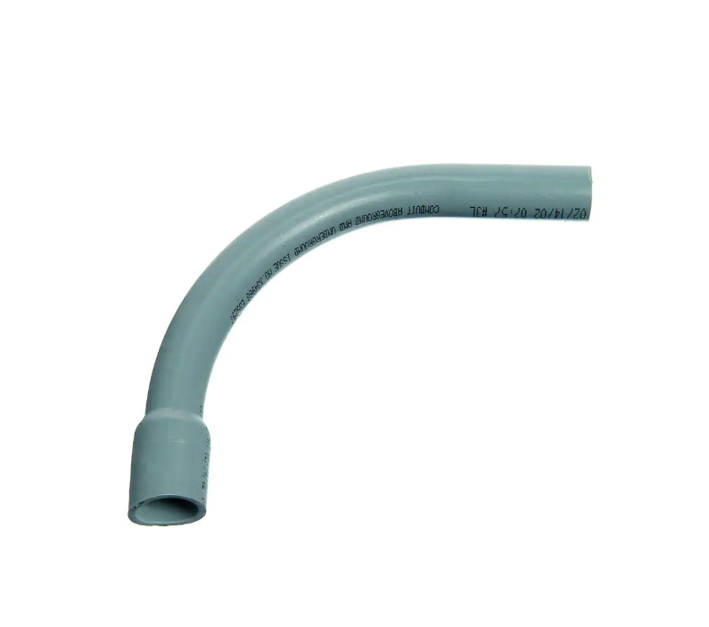 1" PVC Bell End Elbow 90 Degree Standard Radius Electrical