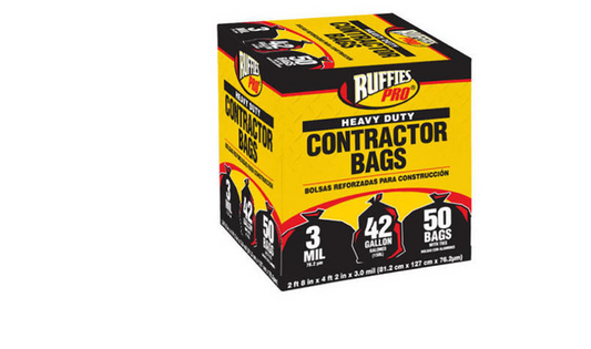 Ruffles Contractor Bags 42 Gln (50 pack)