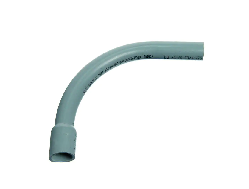 1-1/4" PVC Bell End Elbow 90 Degree Standard Radius Electrical