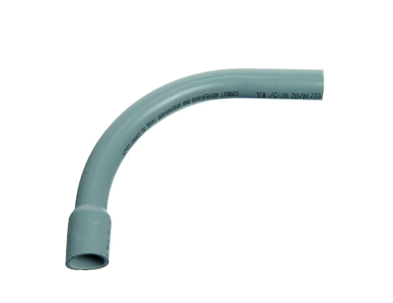 1-1/2" PVC Bell End Elbow 90 Degree Standard Radius Electrical.