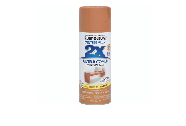 Painter's Touch 2X Spray Paint, Satin Warm Carmel, 12-oz.