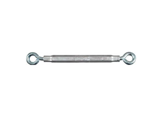 Turnbuckle, Eye & Eye, Zinc, 3/8 x 16-In.