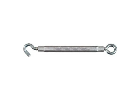 Turnbuckle, Hook & Eye, Zinc 3/8 x 16-In.