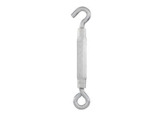 Turnbuckle, Hook & Eye, Zinc 5/16 x 9-In.