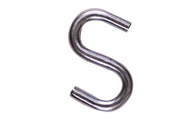 Open S Hook, Heavy Duty, Zinc-Plated Steel, 3-In.