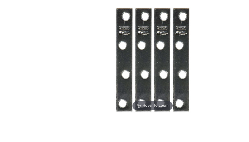 Zinc Mending Plate  4 x 5/8-In (4-Pk)