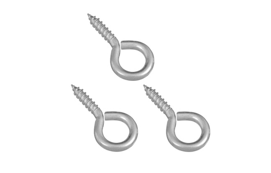 Screw Eye #4 Large, 2-1/4-In. (3-Pack)