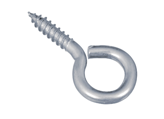 Screw Eyes,  Large, 1-5/8-In. (6-Pack)