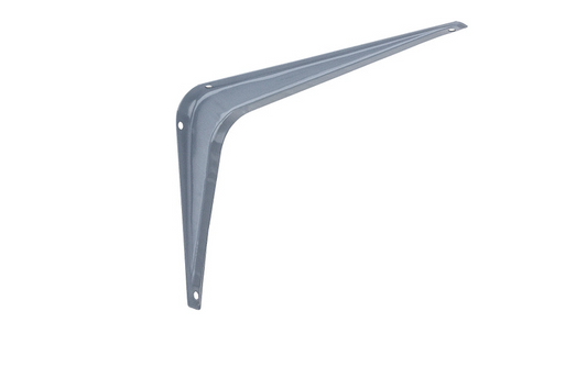 Steel Shelf Bracket, Gray, 6 x 8-In.