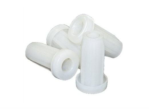 Round Caster Sockets, Plastic, 11/16 OD x 5/16-In. ID, (4-Pk)