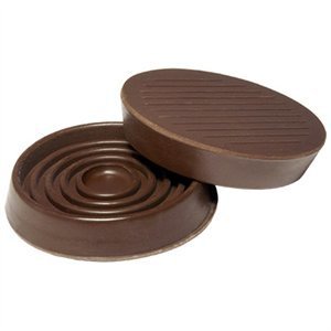 TruGuard Brown Furniture Cups, 1-3/4-In. (4-Pk)