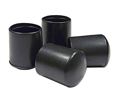 TruGuard Black Vinyl Tip, 1-In. (4-Pk)