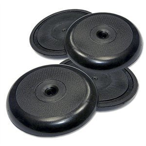 TruGuard Black Round anti-Skid Pads, 1-7/8-In. (4-Pk)