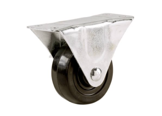 Rubber Rigid Plate Caster 2-Inch