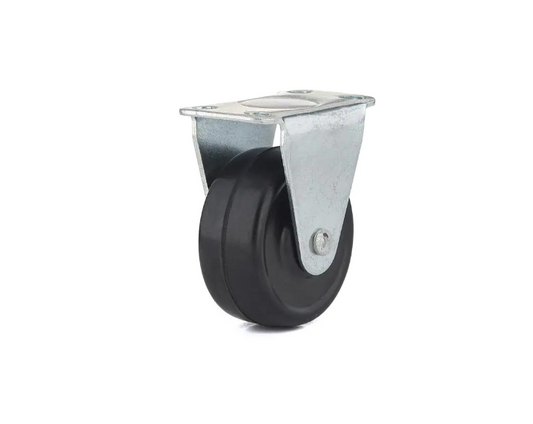 1-9/16-In. Rigid Plate Caster Soft Rubber Wheel