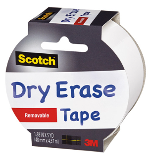 Scotch 1.88-In. x 5-Yds. Dry Erase Tape