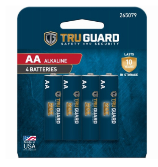 TruGuard Alkaline Batteries, AA, 4-Pk.