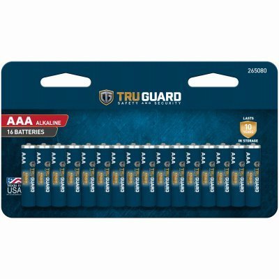 TruGuard Alkaline Batteries, AAA, 16-Pk.