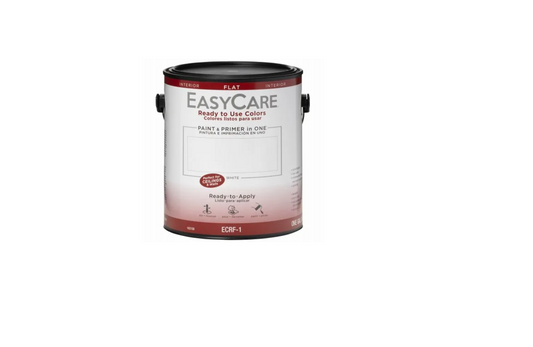 Ready To Use Colors Paint & Primer, Interior Flat Acyrlic, White, Gallon