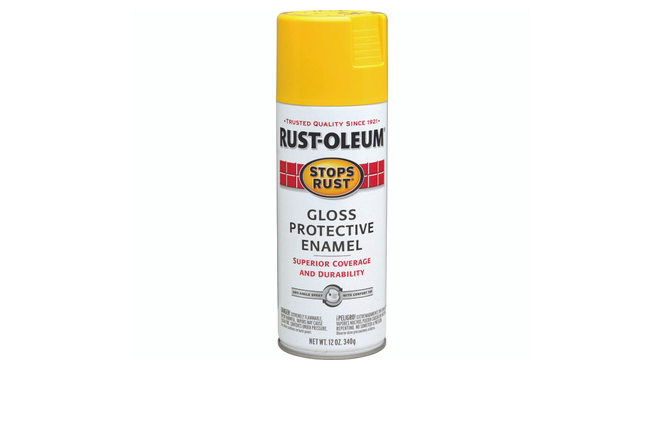 Rust-Oleum,Stops Rust Spray, Sunburst Yellow Gloss, 12-oz.