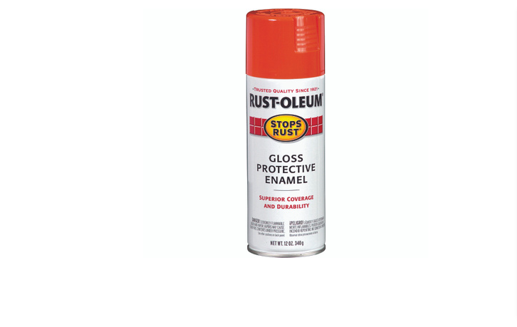 Rust-Oleum, Stops Rust, Orange, Gloss, 12 oz.