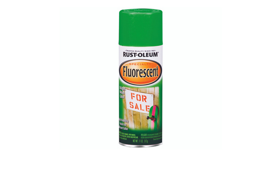 Rust-Oleum, Fluorescent, Bright Neon Green, 11 oz.