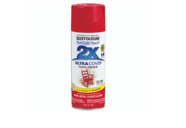 Painter's Touch 2X Spray Paint, Gloss Apple Red, 12-oz.